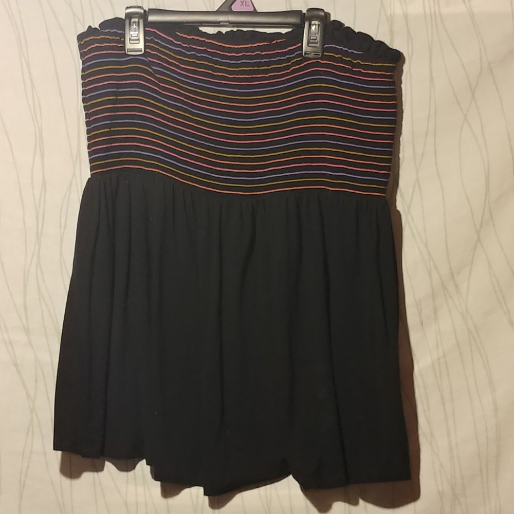 Torrid Super Soft Knits rainbow stretch skirt sz 2